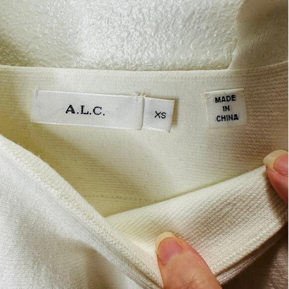 A.L.C. Rowley Ivory Tiered Ruffle Straight Neckline Tank XS - Picture 9 of 16